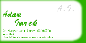 adam imrek business card